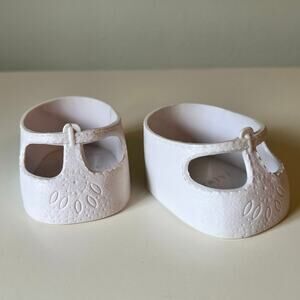 Vintage Cabbage Patch Kid Doll White Mary Jane Shoes